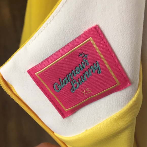 Glamour Bunny Yellow Jacky Pencil Dress XS - Picture 6 of 16